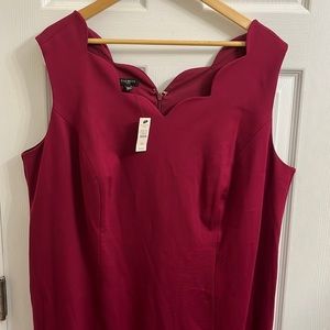 Talbots V-Neck Scallop Dress